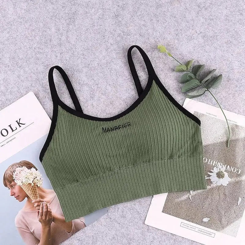 Women’s Sports Bra – Cotton Crop Top for Gym & Everyday Comfort