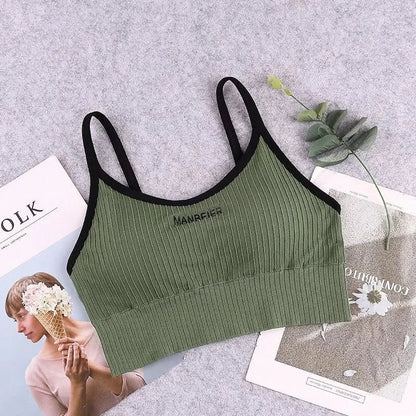 Women’s Sports Bra – Cotton Crop Top for Gym & Everyday Comfort