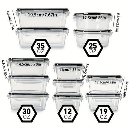 12-Piece Food Storage Containers Set, BPA