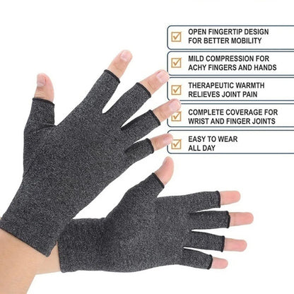 Fingerless Compression Gloves for Sports Hand Support 1 Pair