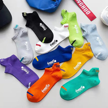 Men's No Show Socks Breathable Ankle Running Sport Socks
