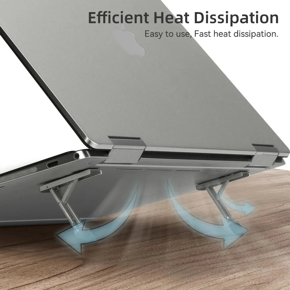 Foldable Laptop Stand Aluminum Riser for Desk