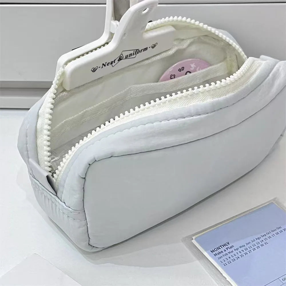 Large Pencil Case Zipper Pen Bag Portable Stationery Pouch for School