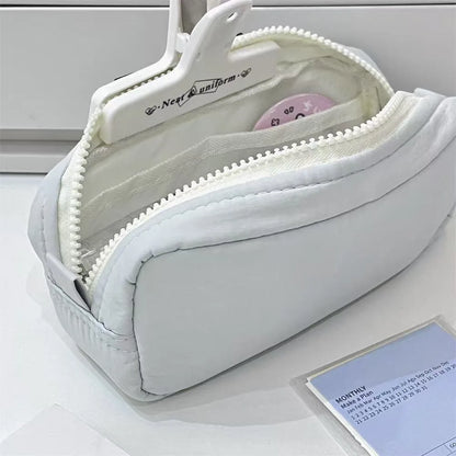 Large Pencil Case Zipper Pen Bag Portable Stationery Pouch for School