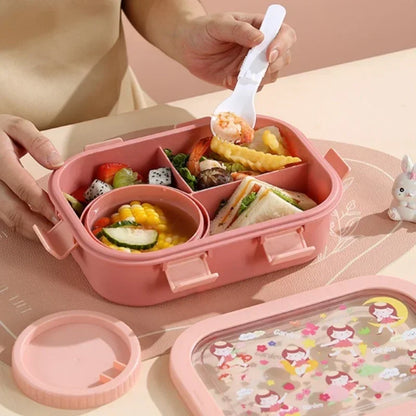 Bento Lunch Box – Leakproof Portable Container with Soup Bowl