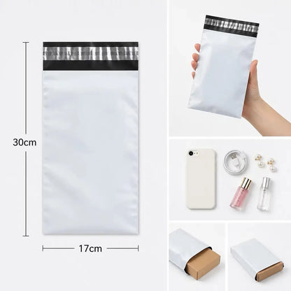 White Poly Mailer Bags – Self-Adhesive Shipping Envelopes 50 Pack