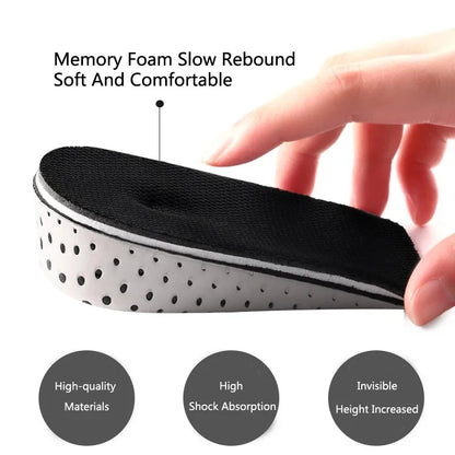 Height Increase Insoles Memory Foam Heel Lift Shoe Inserts