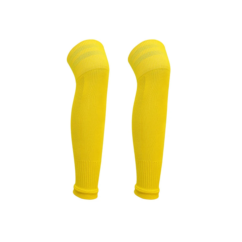 Soccer Leg Warmers for Shin Guards, Breathable Football Calf Sleeves