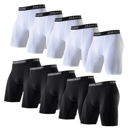 Men’s Cycling Underwear – Black & White Running Boxer Shorts