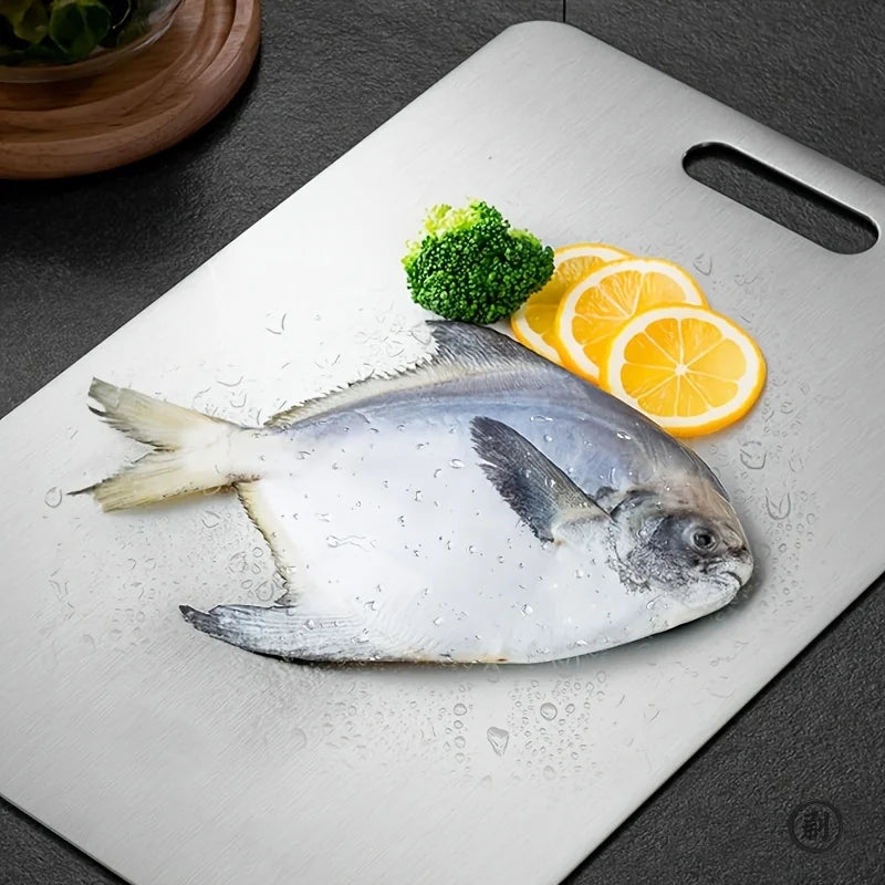Stainless Steel Cutting Boards – 3-Piece Set with Juice Groove