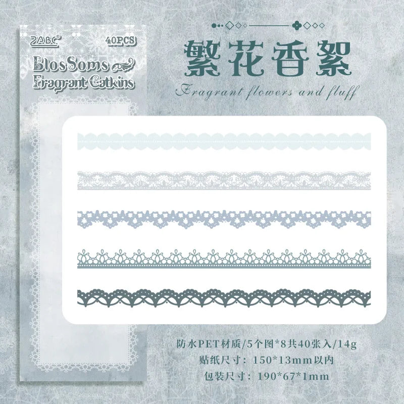 Scrapbook Stickers 40-Piece Set