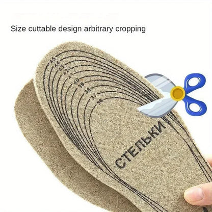 Warm Wool Insoles – Soft Winter Shoe Inserts