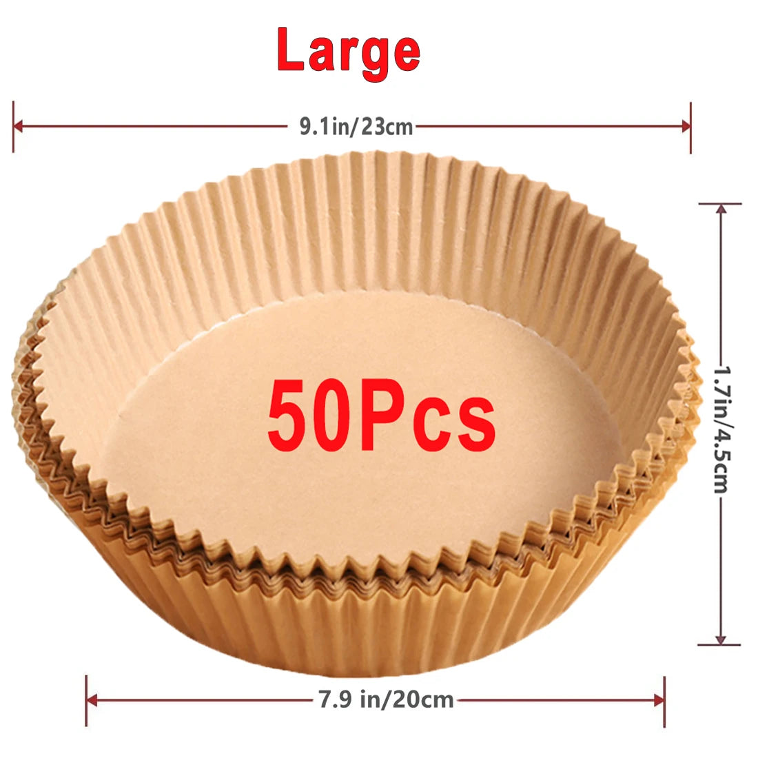 Air Fryer Paper Liners Disposable Round Parchment Baking Sheets