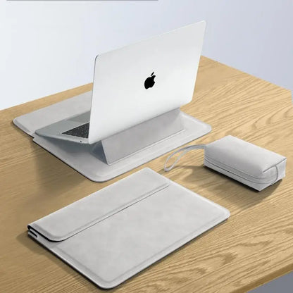 Laptop Sleeve Case Water Resistant PU Cover for 11–16 Inch Laptops