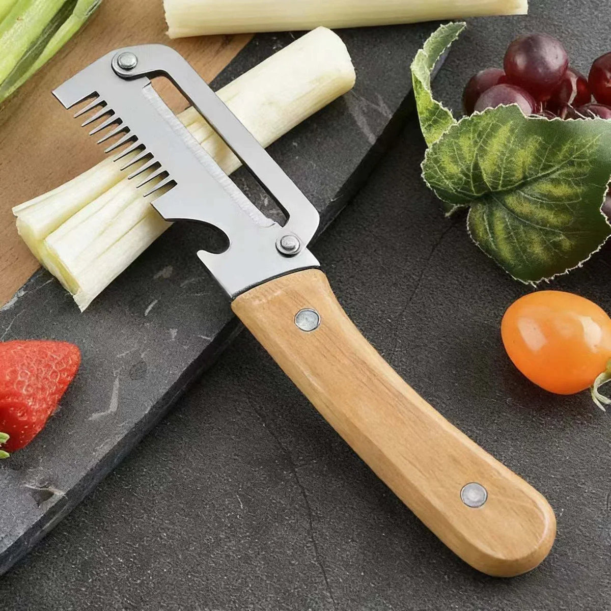 Vegetable Peeler with Wooden Handle
