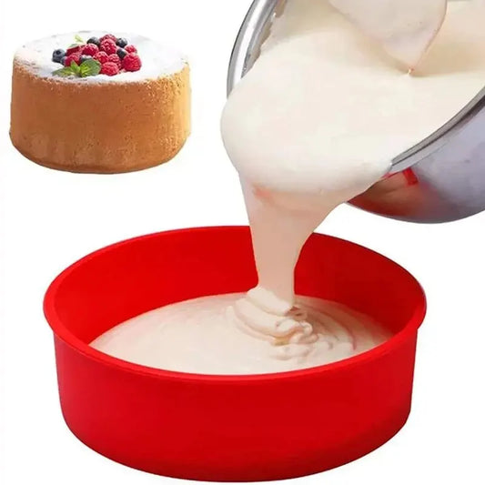 Silicone Cake Mold Round Nonstick Reusable Baking Pan