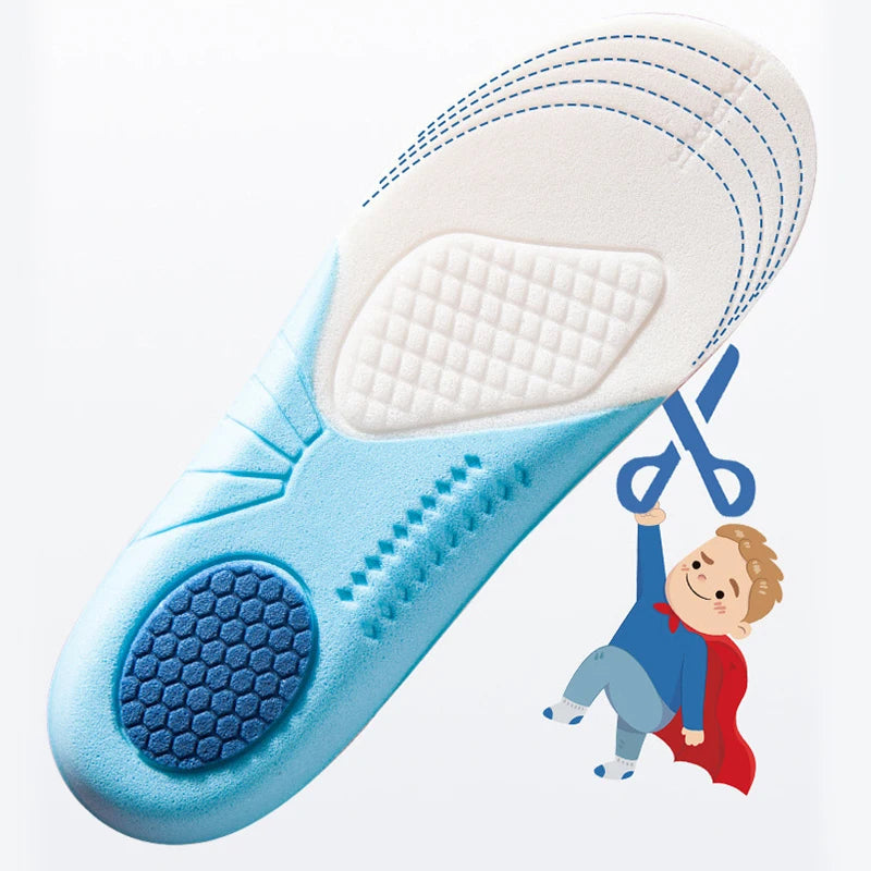 Kids Memory Foam Insoles – Breathable Sports Shoe Inserts