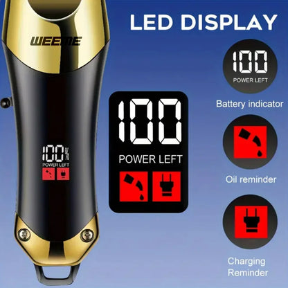 Rechargeable Hair Clipper for Men, Beard & Nose Trimmer Kit