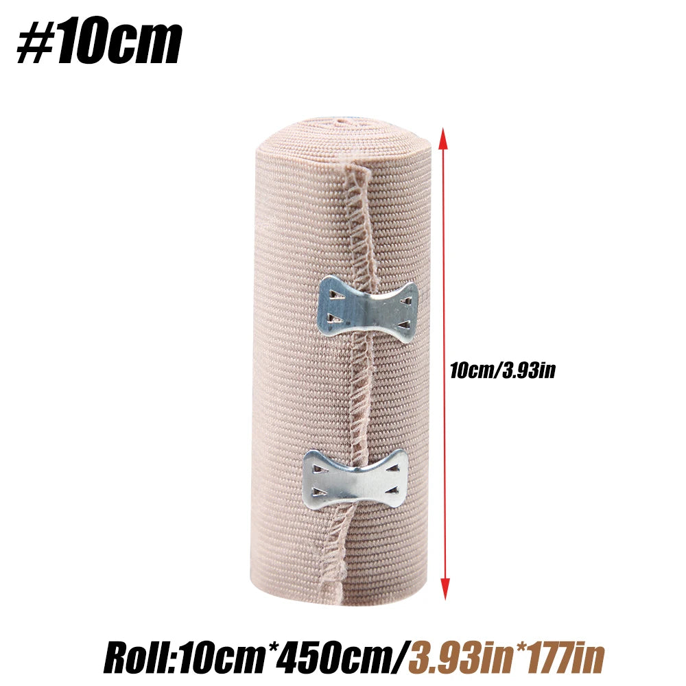 Elastic Bandage Wrap with Clips Compression Wrist Ankle Knee Support
