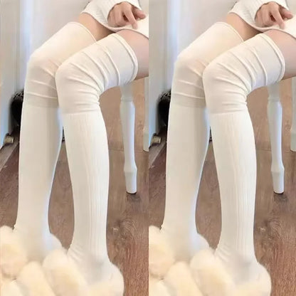 Women’s Thigh High Socks – Warm Knitted Boot Style
