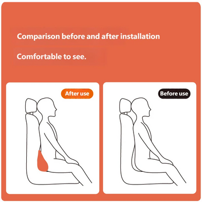 Car Lumbar Support Cushion Memory Foam Back Support Pillow