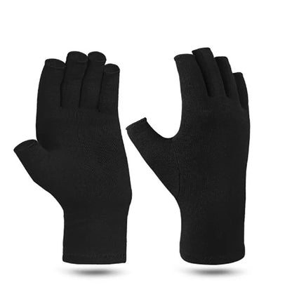 Fingerless Compression Gloves for Sports Hand Support 1 Pair