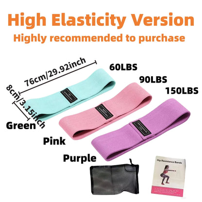 Fabric Resistance Bands, Hip Booty Bands for Glute & Leg Workouts