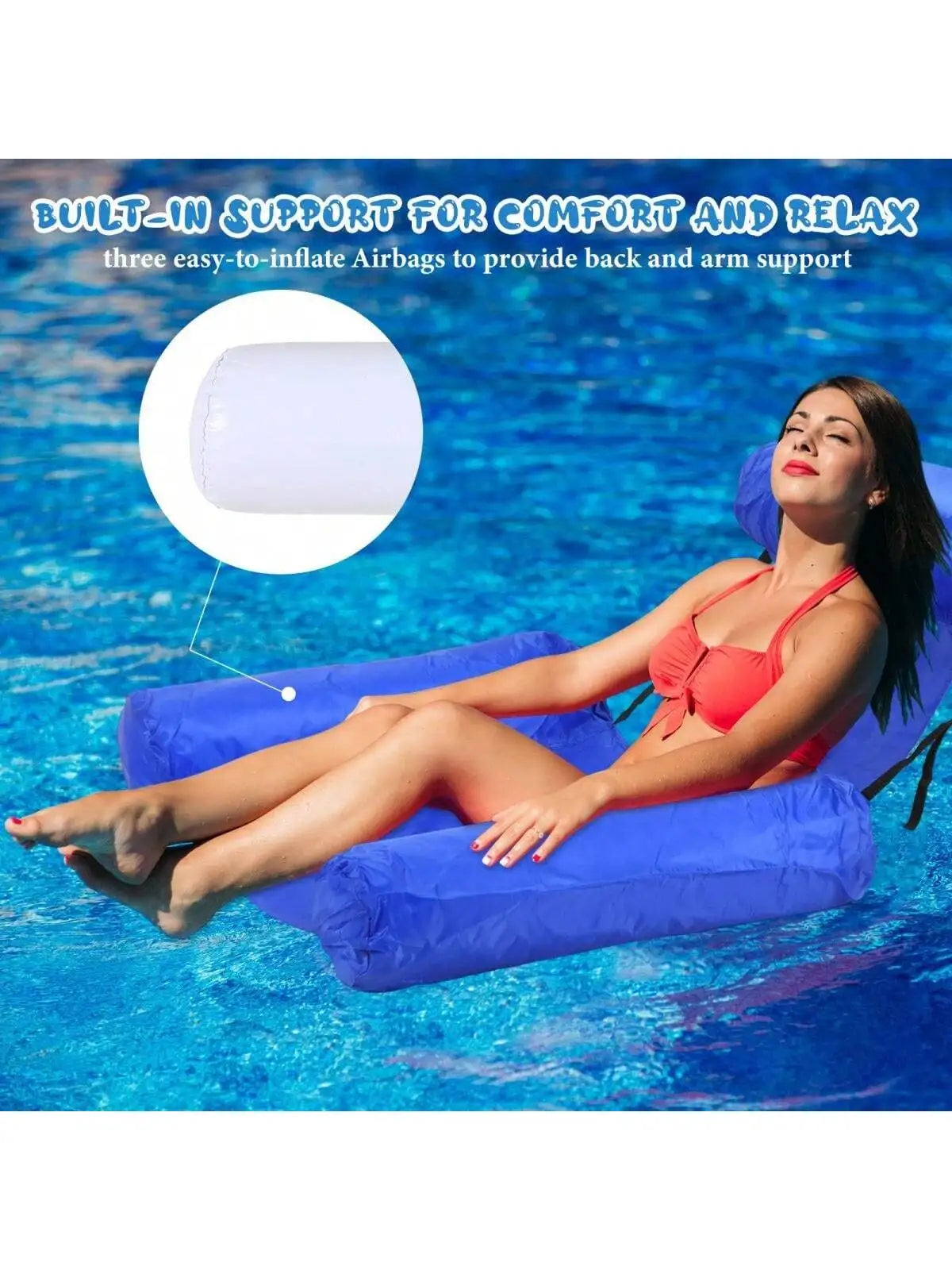 Inflatable Pool Float for Adults – Multi-Purpose Water Hammock