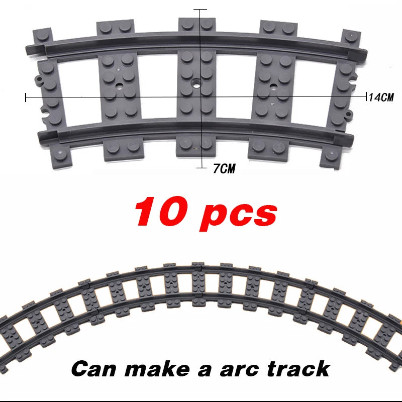 Train Building Set with Flexible Tracks – Railway Model Blocks