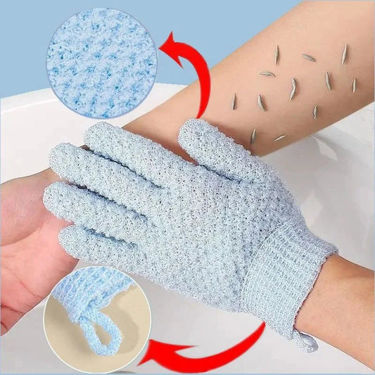 Exfoliating Shower Glove 5-Finger Bath Scrubbing Glove