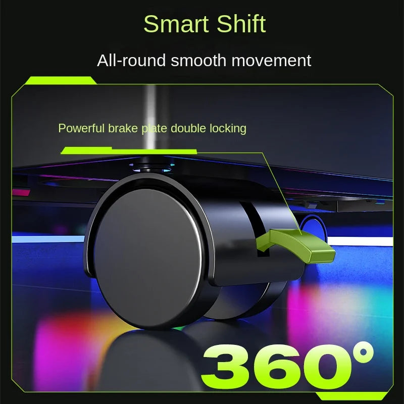 Adjustable CPU Holder Stand with Cooling Fan Mobile PC Tower Stand
