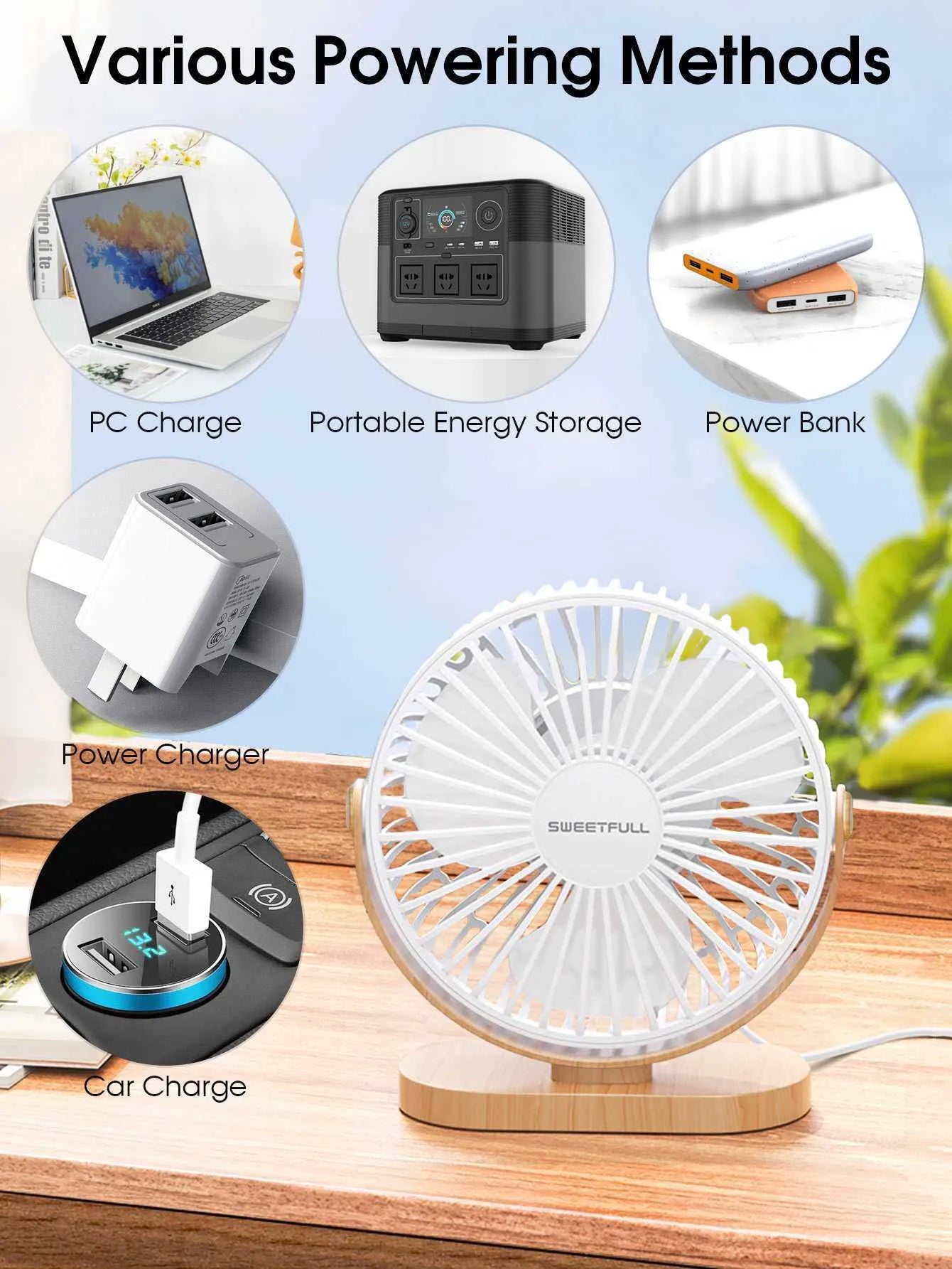 Small USB Desk Fan