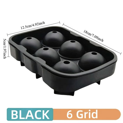 Silicone Ice Cube Molds – Spherical Reusable Whiskey Ice Trays