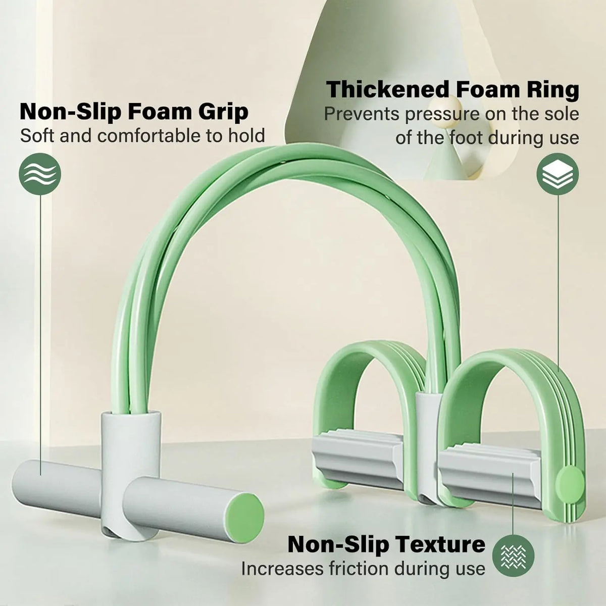Pedal Resistance Bands with Handles – Full Body Exercise Trainer
