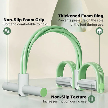 Pedal Resistance Bands with Handles – Full Body Exercise Trainer