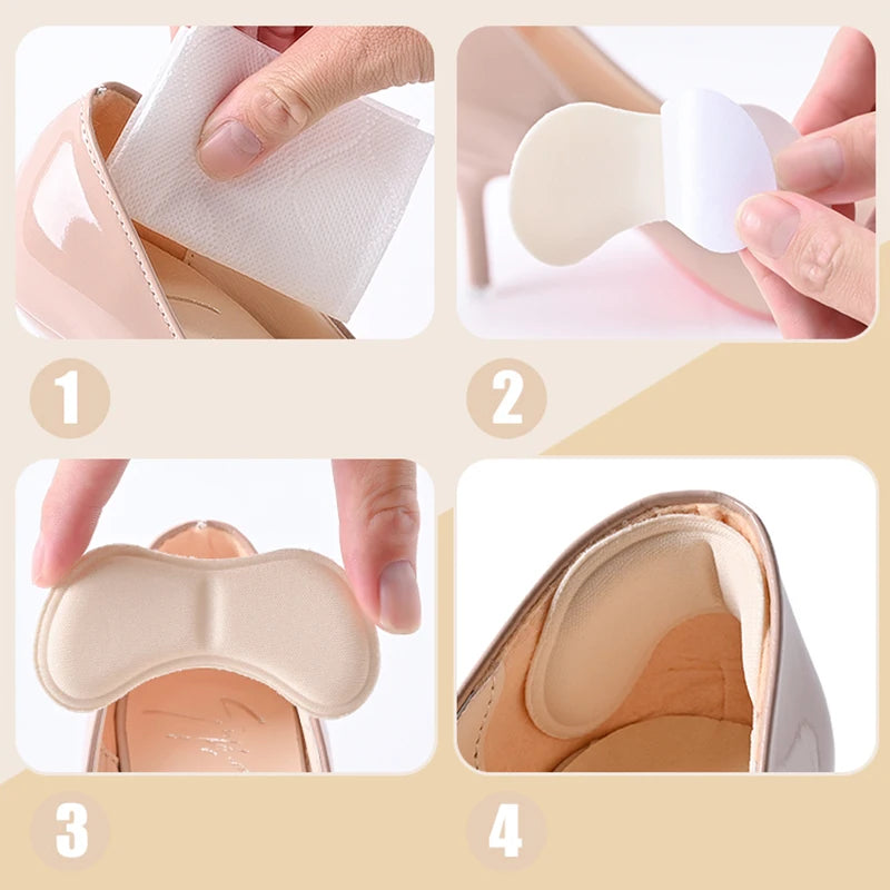 Heel Insoles Pads – Memory Foam Adhesive Heel Protectors