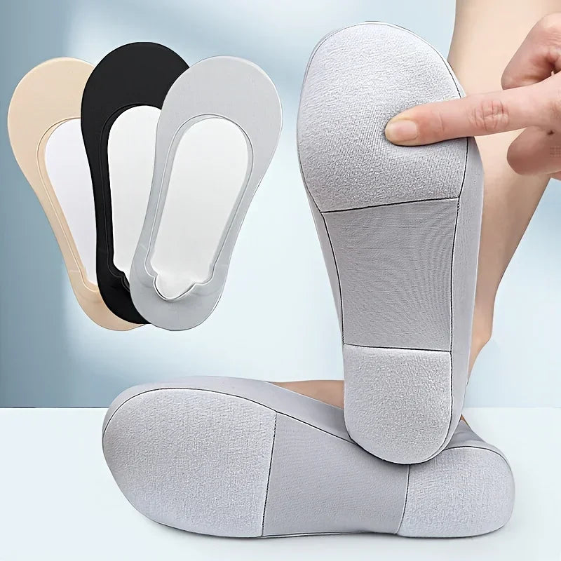 Women's Boat Socks Insoles – Invisible Non-Slip Shock-Absorbing Foot Pads