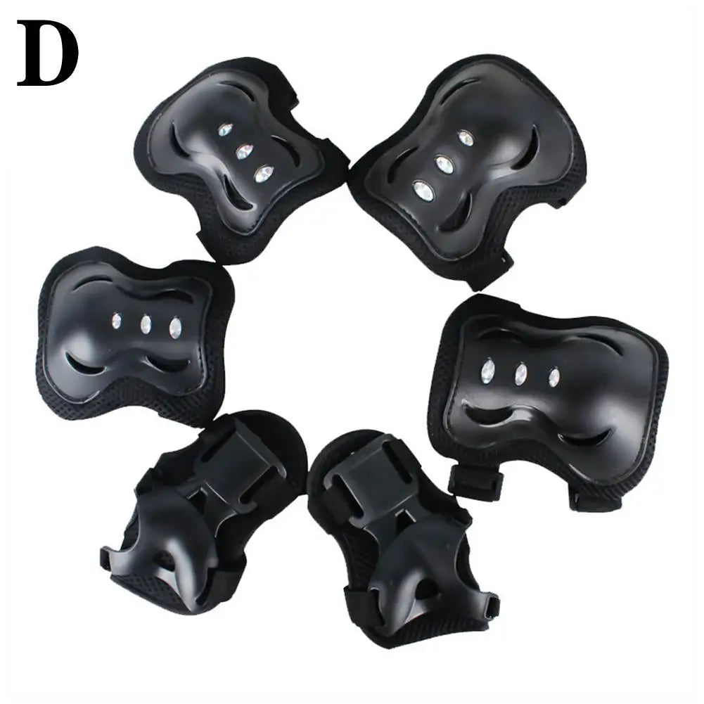Kids Protective Gear Set with Knee, Elbow Pads & Wrist Guards