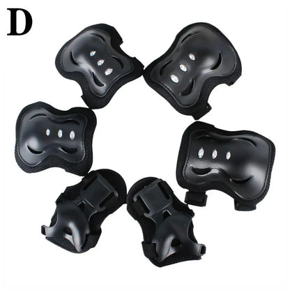 Kids Protective Gear Set with Knee, Elbow Pads & Wrist Guards