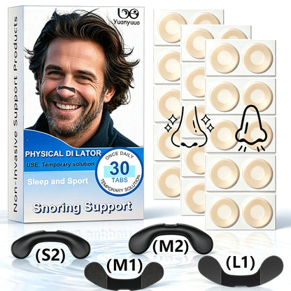 Nasal Dilator Breathing Support Strips for Exercise & Sleep