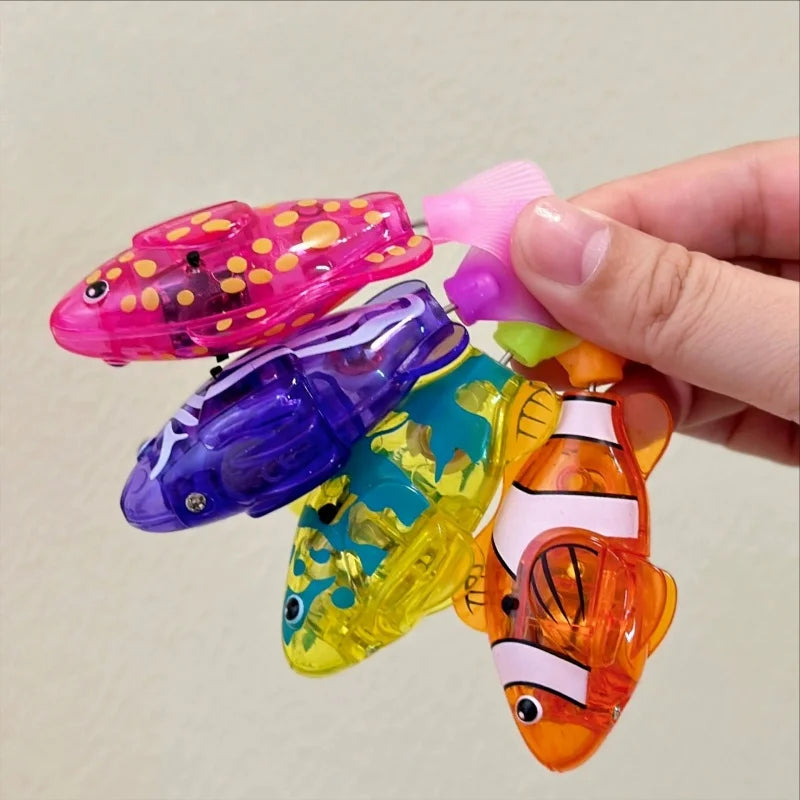 Swimming Fish Bath Toy Light Up Electric Water Toy for Kids