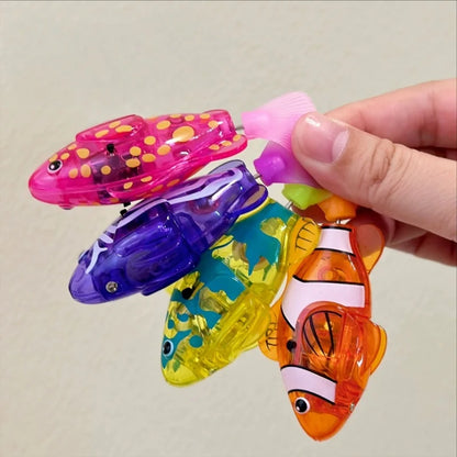 Swimming Fish Bath Toy Light Up Electric Water Toy for Kids