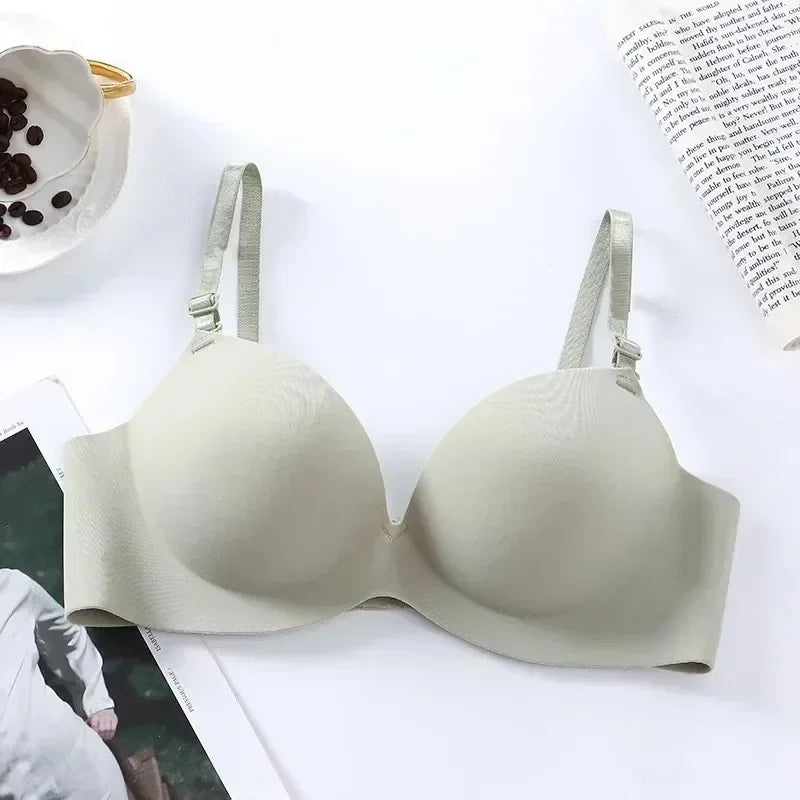 Women’s Wireless Bralette – Seamless Push Up 3/4 Cup Bra