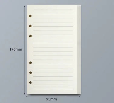 Loose Leaf Notebook Refill – A5 A6 A7 Lined, Blank & Grid Paper