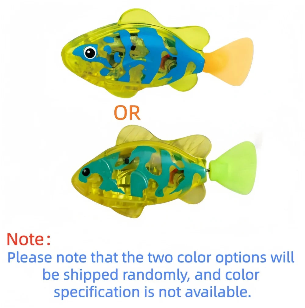 Swimming Fish Bath Toy Light Up Electric Water Toy for Kids