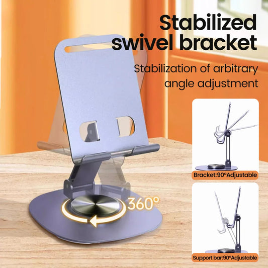 Rotating Phone Stand Desktop Cell Phone Holder Aluminum