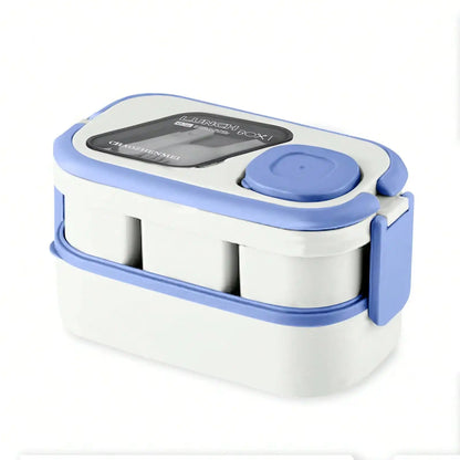 Stackable Bento Box Leak-Proof Lunch Container With Spoon & Fork