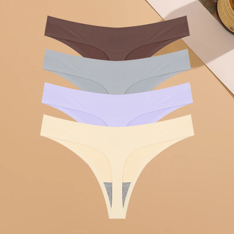 Seamless Women’s Underwear – 4-Piece Invisible Panties Set