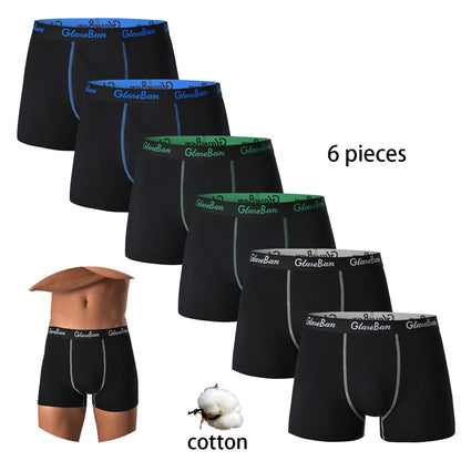 Men’s Boxer Shorts 6 Pack – Soft Cotton Stretch Underwear