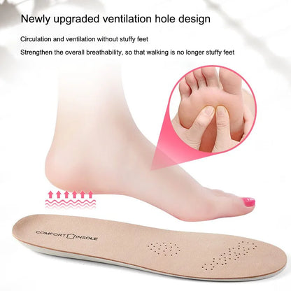 Leather Insoles – Arch Support Shock Absorbing Shoe Inserts